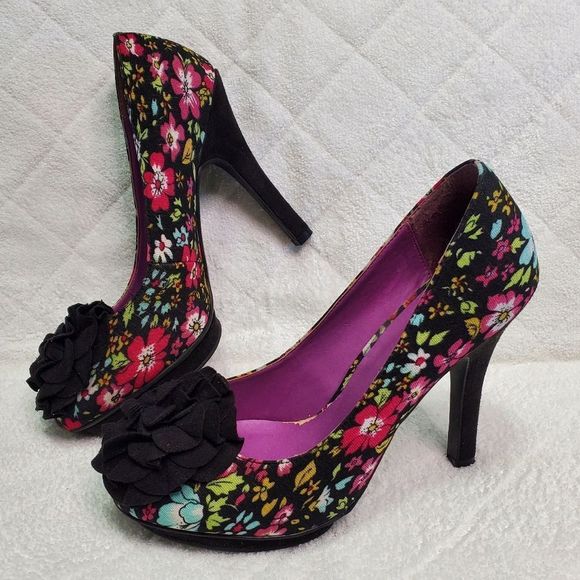 Madden Girl Multi-Color Salza Platform Pump Size 6.5 - Picture 2 of 9
